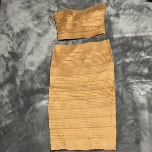 Sexy night out brown 2 piece